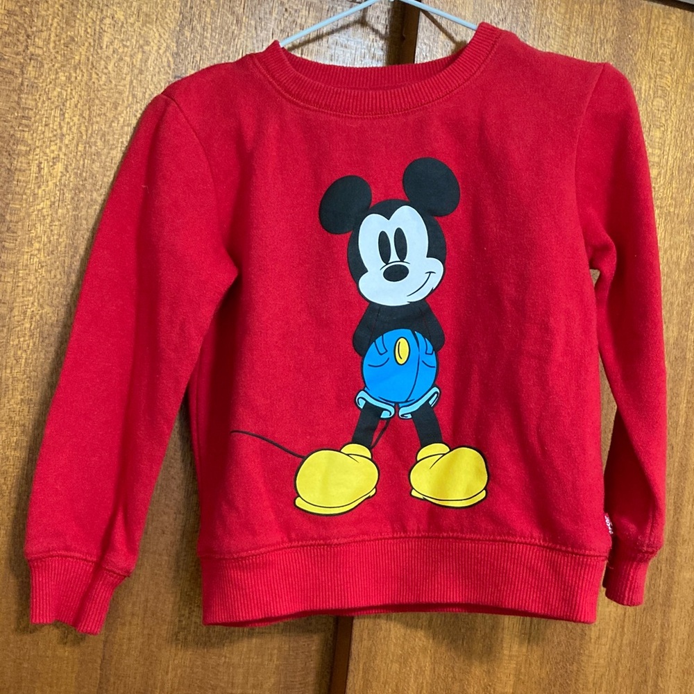 Red Mickey Mouse Sweatshirt